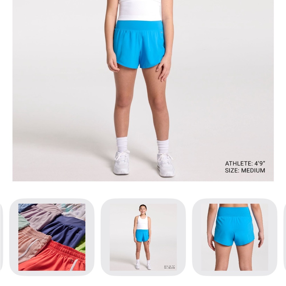 DSG Girls’ Knit Waistband Performance Stride Short